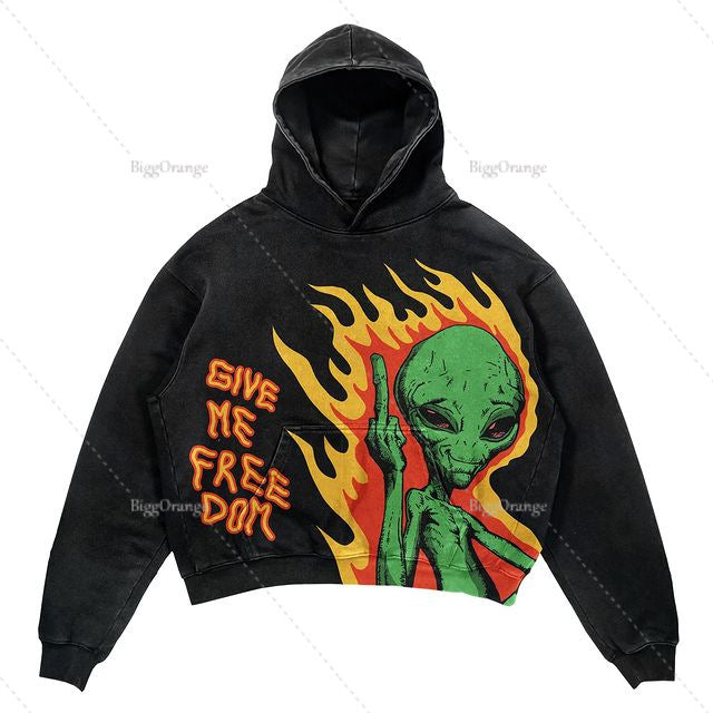 Rebel Spirit Hoodie - Harajuku Y2K Street Fashion