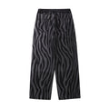 Zebra Stripe Print Denim Pants