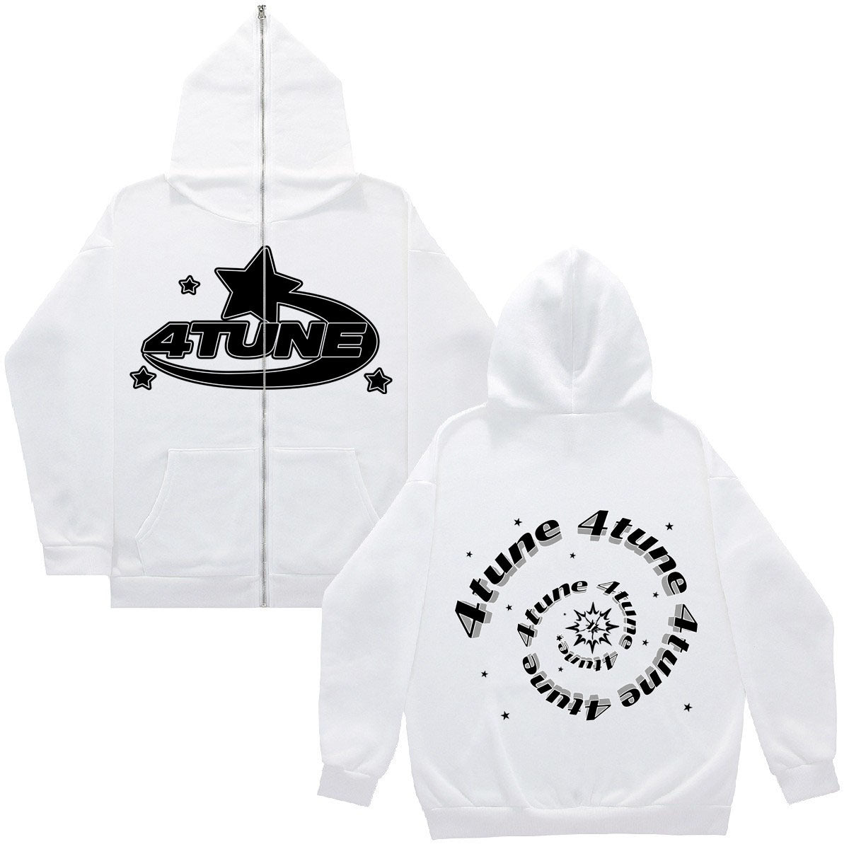 2023 Y2K Style Men's Full-Zip Hoodie Casual Jacket