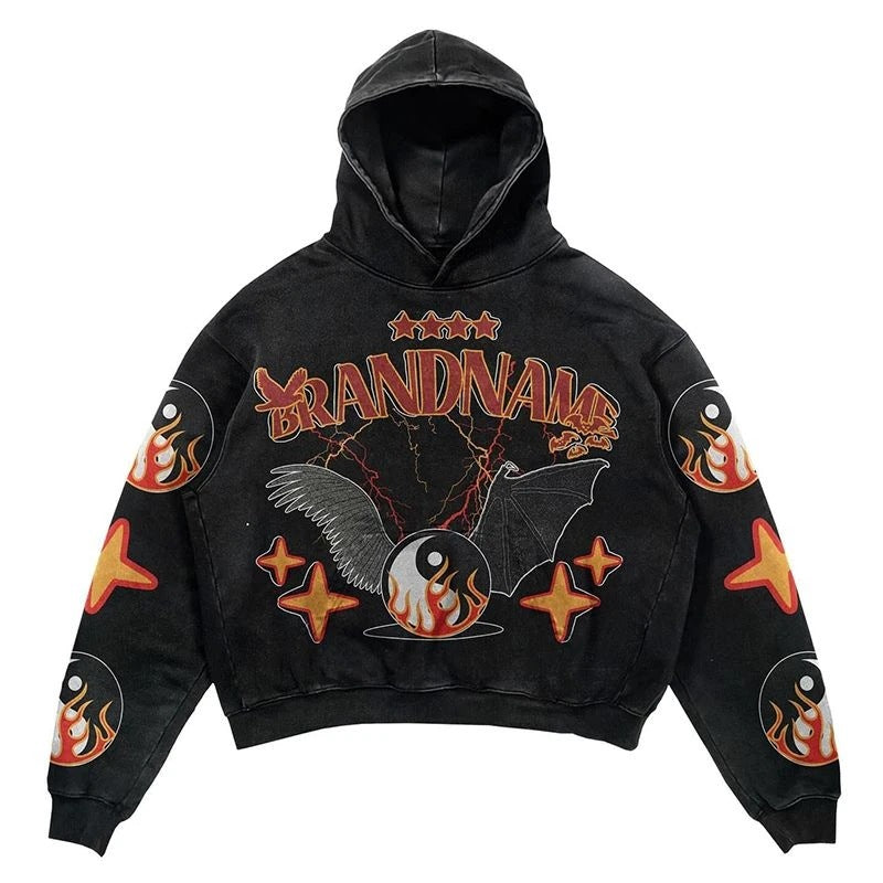 Spooky Harajuku Hoodie - Y2K Style