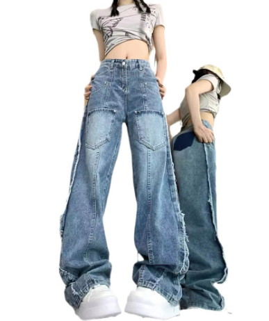 Fashionable American Retro Street Style Pants