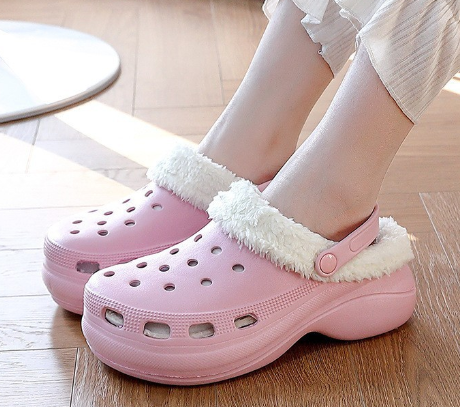 Warm Two-Wear Cotton Baotou Lazy Slippers