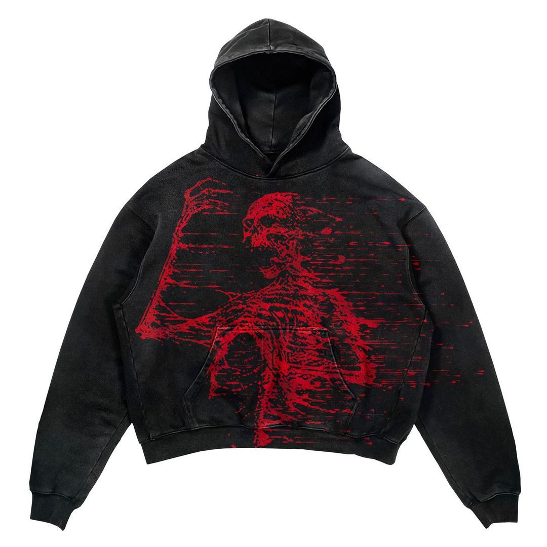 Rebel Spirit Hoodie - Harajuku Y2K Street Fashion