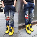 Boy's Patchwork Jeans
