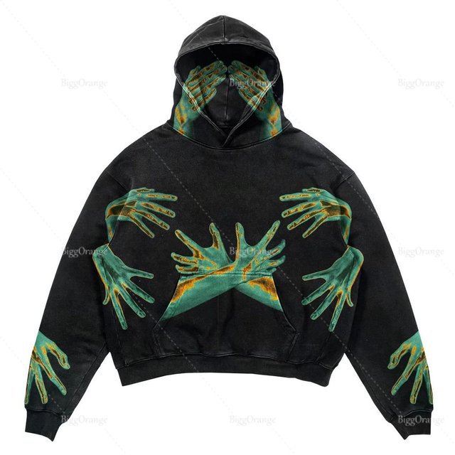 Spooky Harajuku Hoodie - Y2K Style