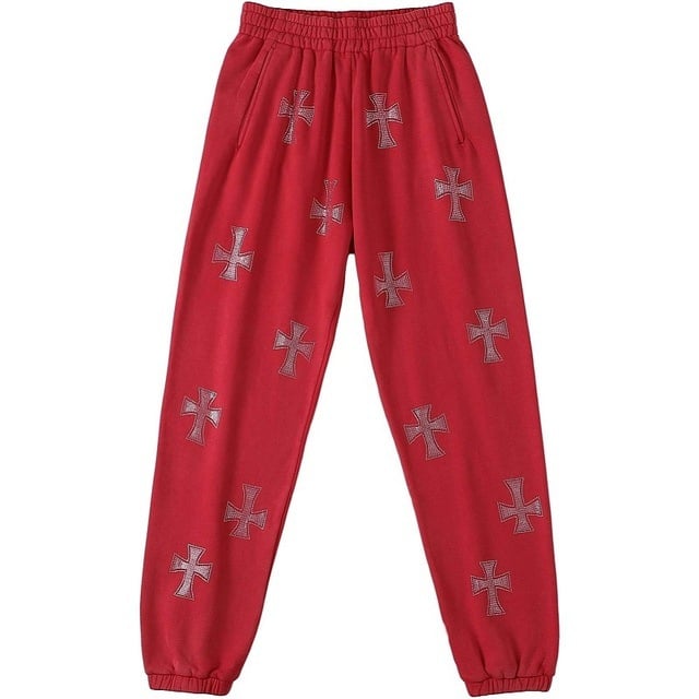 Cross Rhinestone Zip-Up Hoodie