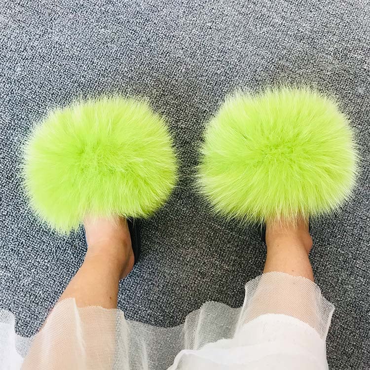 Casual Fur Sandals for Summer Wear Slippers