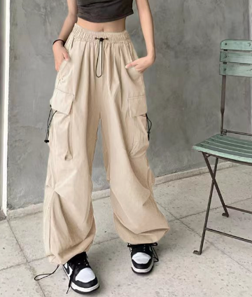 Y2K High Waist Cargo Pants for Women in Vintage Style