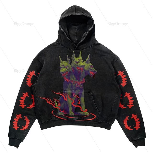 Spooky Harajuku Hoodie - Y2K Style
