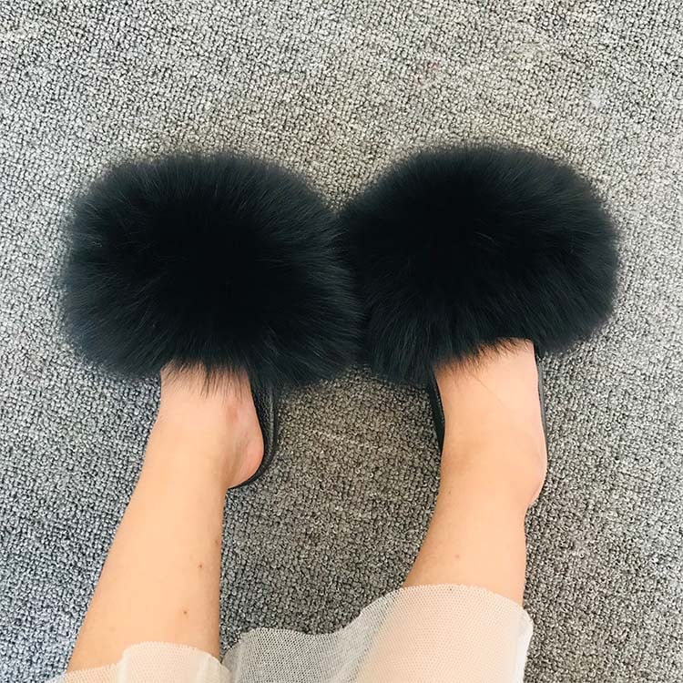 Casual Fur Sandals for Summer Wear Slippers