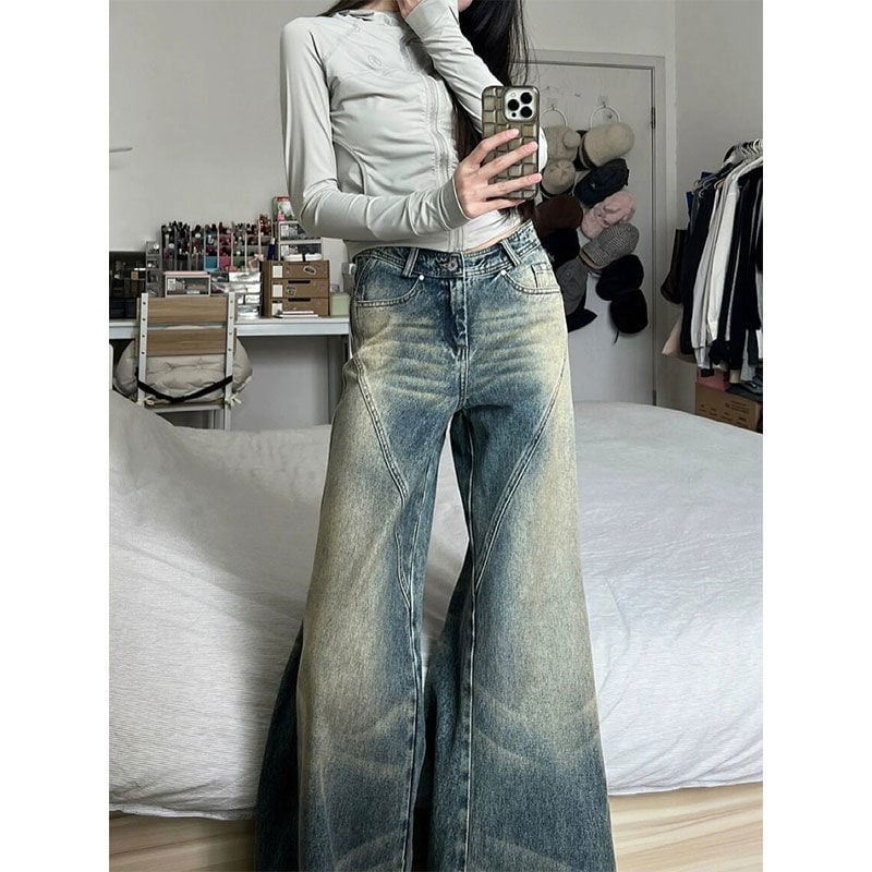 American Retro Hot Girl Street Style Jeans