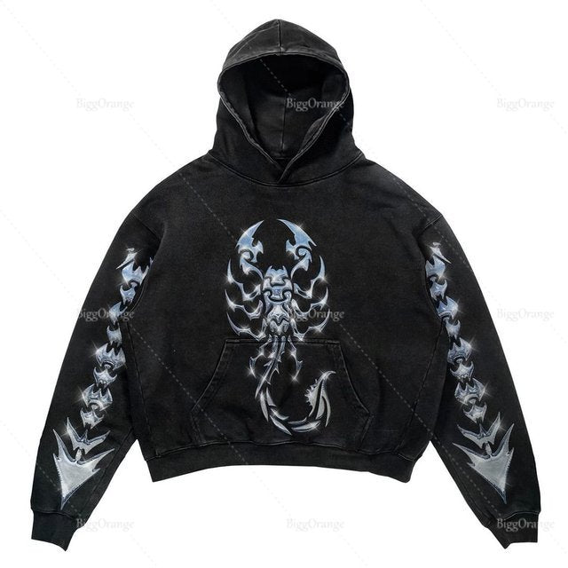 Spooky Harajuku Hoodie - Y2K Style