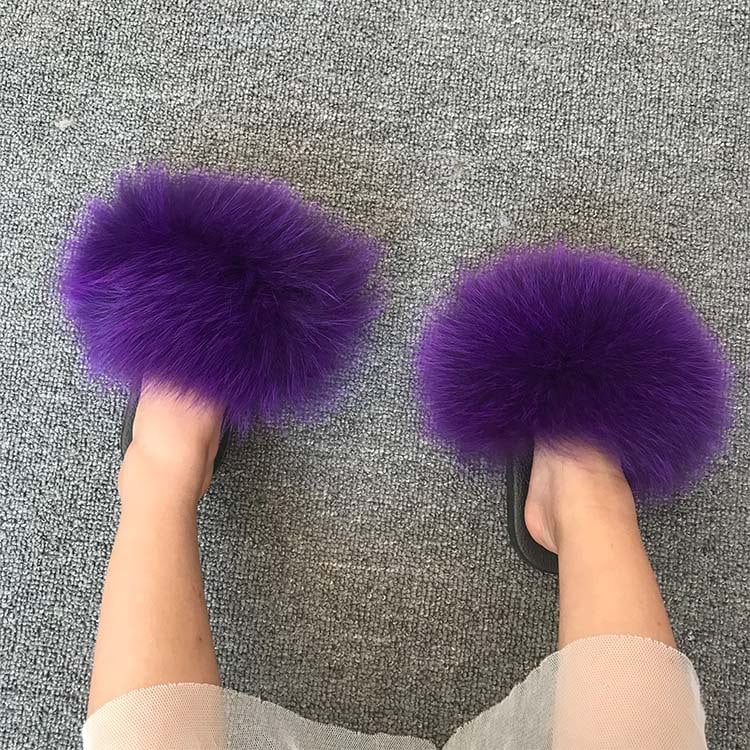 Casual Fur Sandals for Summer Wear Slippers