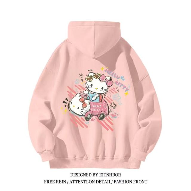 Hello Kitty Sanrio Hoodies for Boys and Girls, Y2K Style