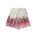 European American Street Flame Graffiti Sports Shorts