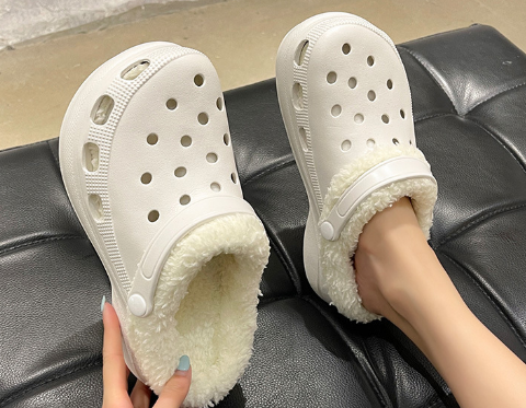 Warm Two-Wear Cotton Baotou Lazy Slippers