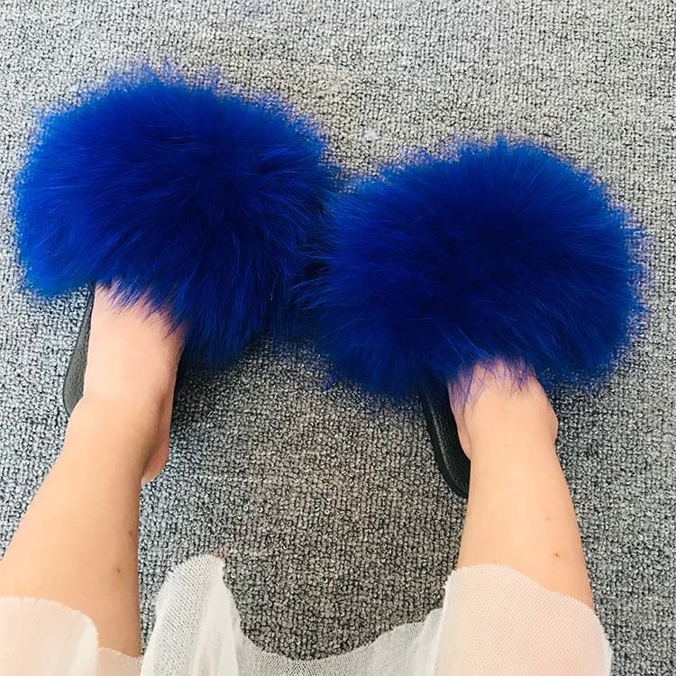 Casual Fur Sandals for Summer Wear Slippers