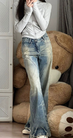 American Retro Hot Girl Street Style Jeans