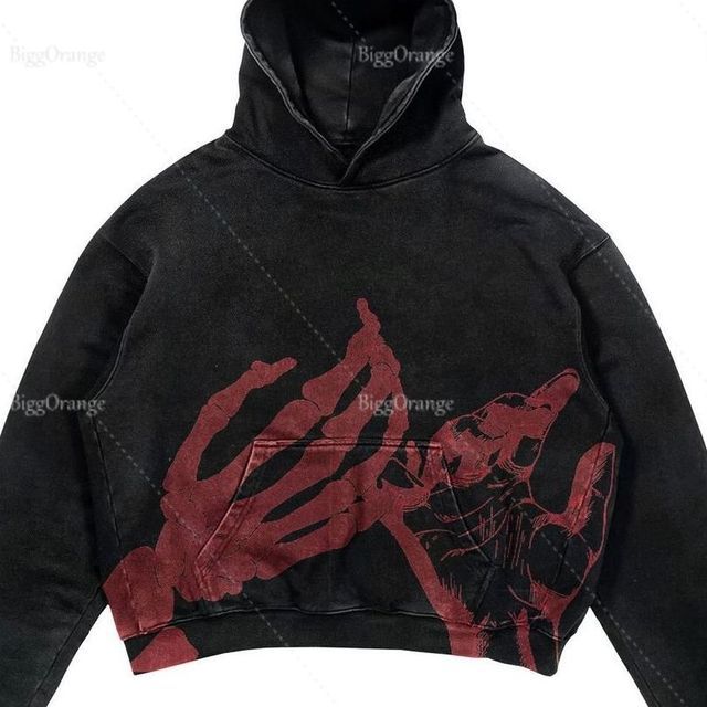 Spooky Harajuku Hoodie - Y2K Style