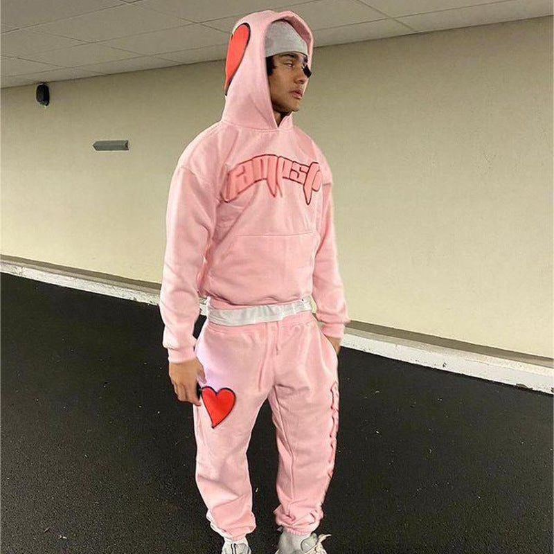 2023 Y2K Fashion Hoodie with Heart Letter Print