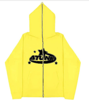 2023 Y2K Style Men's Full-Zip Hoodie Casual Jacket