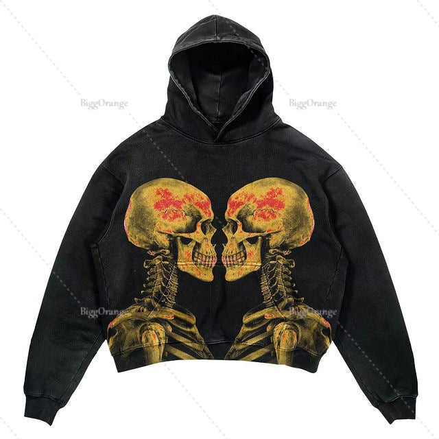 Rebel Spirit Hoodie - Harajuku Y2K Street Fashion