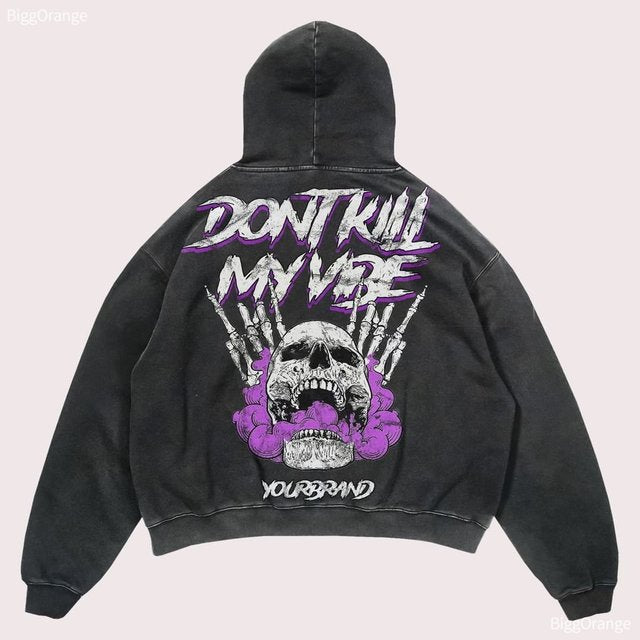 Spooky Harajuku Hoodie - Y2K Style