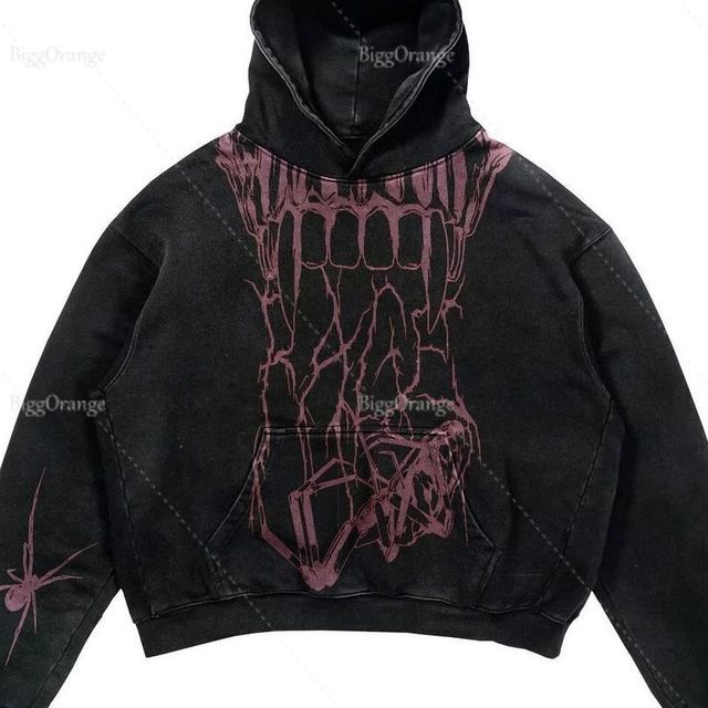 Spooky Harajuku Hoodie - Y2K Style