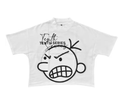 Y2K Oversized T-Shirt with Cartoon Graphic Print (One)