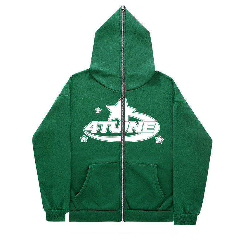 2023 Y2K Style Men's Full-Zip Hoodie Casual Jacket