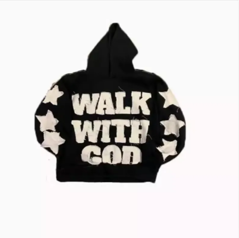 Hip-Hop Letter Embroidered Hoodie