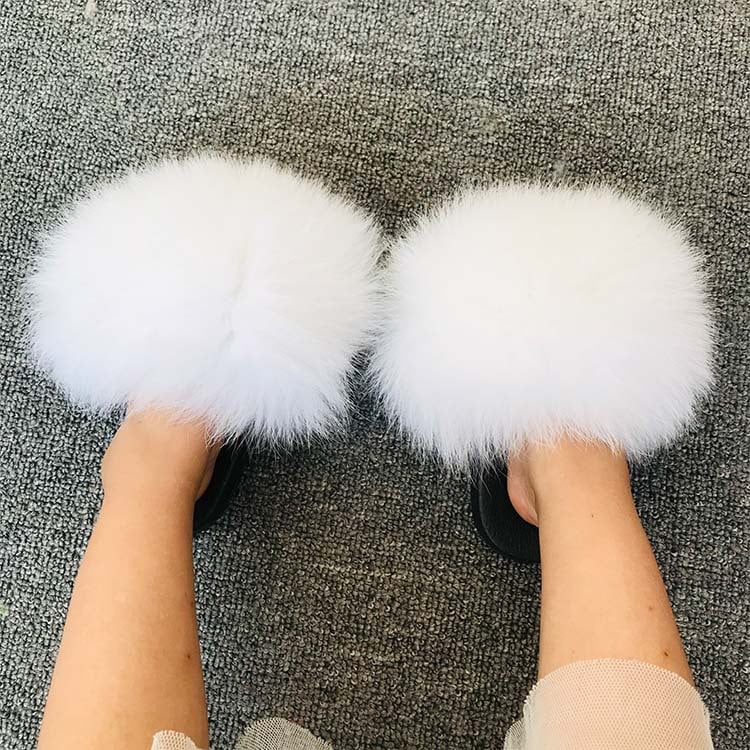 Casual Fur Sandals for Summer Wear Slippers